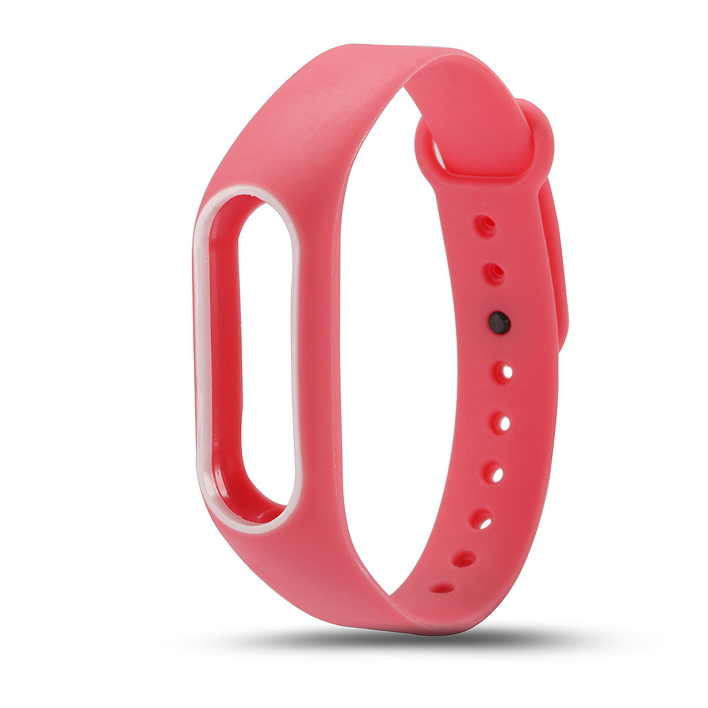 Силіконовий ремінець Primo для фітнес-браслета Xiaomi Mi Band 2 - Red-White, фото 1