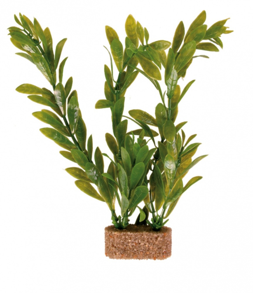 Декорація Trixie Plastic Plants with Sand Base для акваріума, рослини, пластик, 20 см