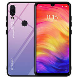 Чохол бампер Primo Gradient Glass для Xiaomi Redmi Note 7 / Note 7 Pro - Pink