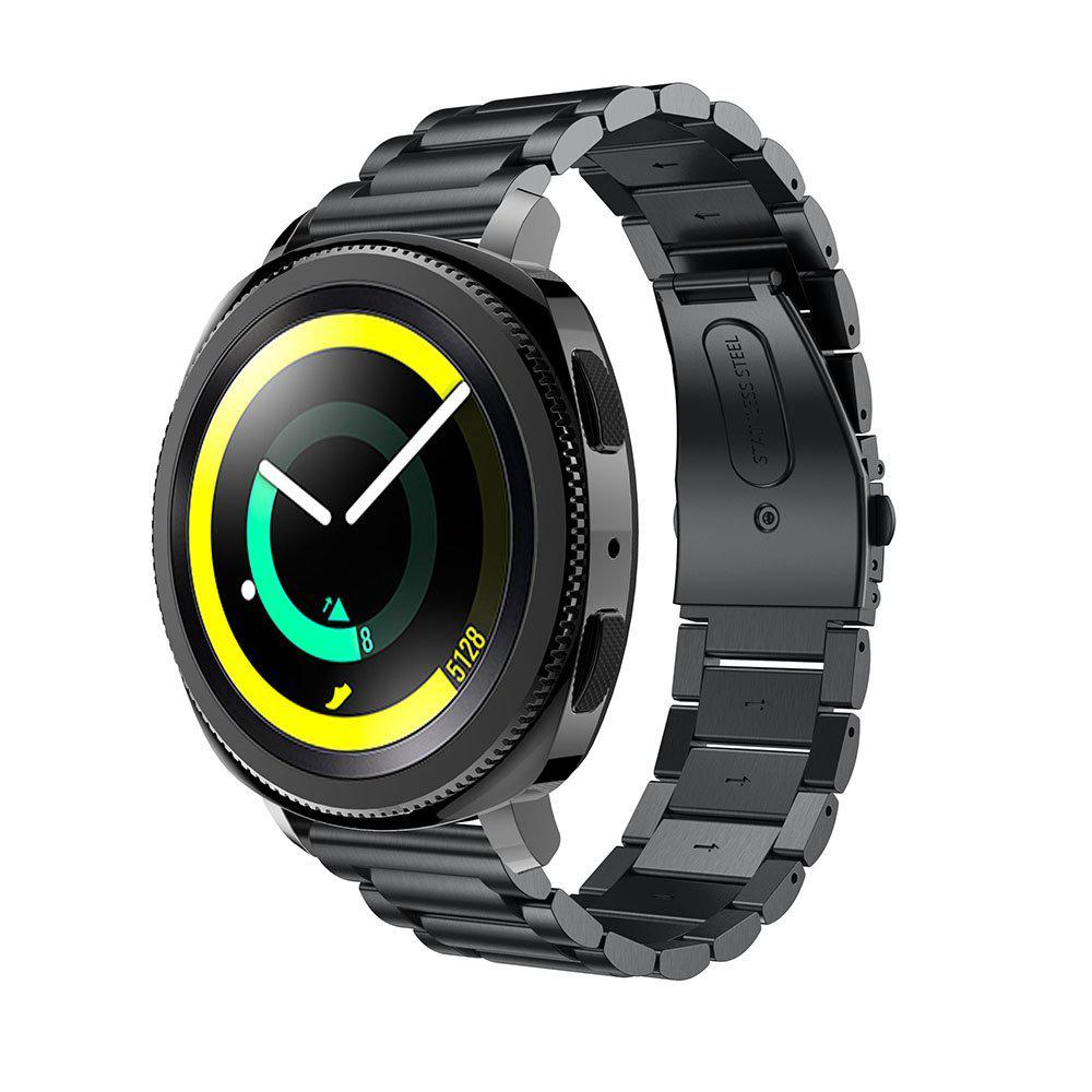 Металевий ремінець Primo для годинника Samsung Sport Gear (SM-R600) - Black, фото 1