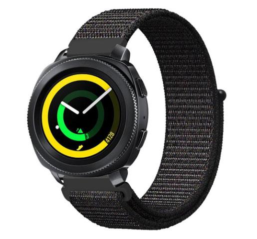 Нейлоновий ремінець Primo для годинника Samsung Gear Sport SM-R600 - Black, фото 1