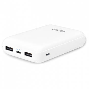 УМБ Power Bank Walker WB-310 10000mAh Li-Pol 2xUSB 1xUSB Type-C 2.1 A White