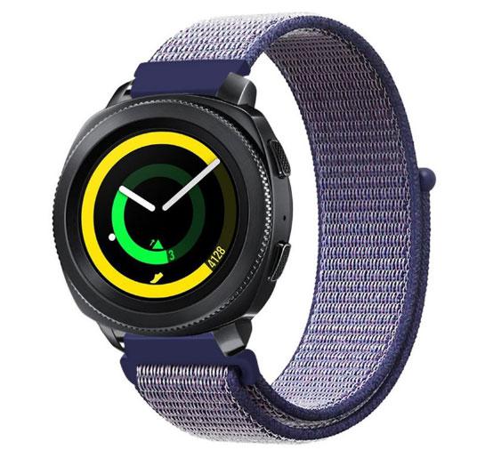 Нейлоновий ремінець Primo для годинника Samsung Sport Gear SM-R600 - Navi Blue, фото 1