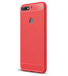 Чохол PRIMO Carbon Fiber Series для Huawei Y7 Prime 2018 - Red