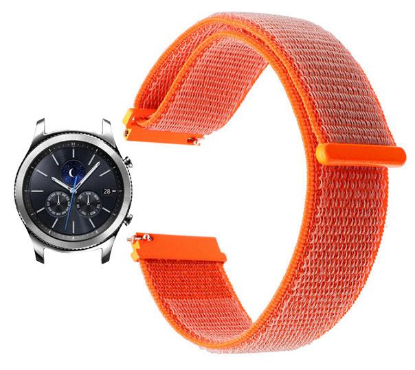 Нейлоновий ремінець Primo для годинника Samsung Gear S3 Classic SM-R770 / Frontier RM-760 - Orange, фото 1