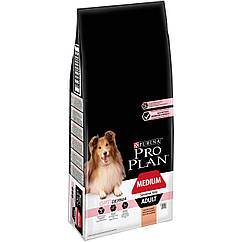 Сухий корм Pro Plan Dog Adult Medium Sensitive Skin для дорослих собак середніх порід (лосось) 14 кг