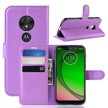 Чохол-книжка Litchie Wallet для Motorola Moto G7 Play Violet