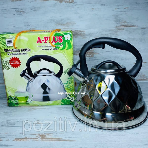 Чайник зі свистком 3 л A-Plus AP-1368