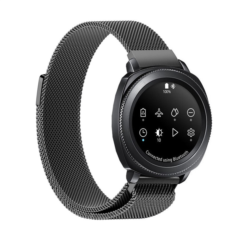 Міланський сітчастий ремінець Primo для годинника Samsung Sport Gear (SM-R600) - Black, фото 1