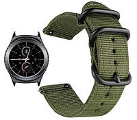 Нейлоновый ремешок Primo Traveller для часов Samsung Gear S2 Classic SM-R732 / RM-735 - Army Green