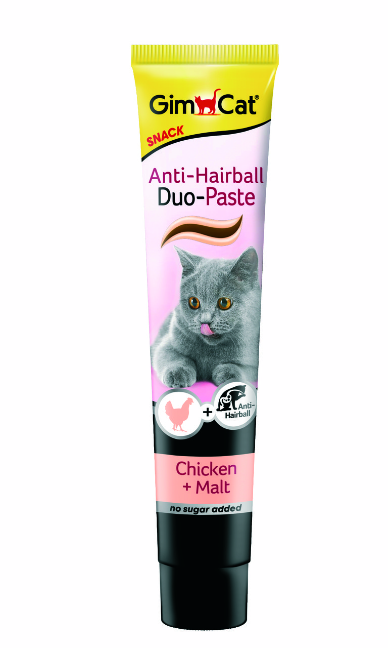 Паста для виведення шерсті Gimcat Anti-Hairball Duo Paste Chicken & Malt для кішок з куркою, 50 г