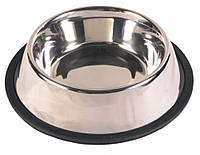 Миска Trixie Stainless Steel Bowl для собак, нержавеющая сталь, 0.7 л