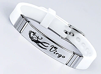 Силиконовый браслет Primo Zodiac - Virgo (Дева) - White
