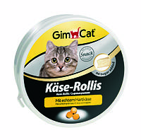 Сырные шарики Gimcat Käse-Rollis для кошек витаминизированные общеукрепляющие, 400 шт