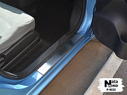 Накладки на пороги Nissan Leaf (Premium)