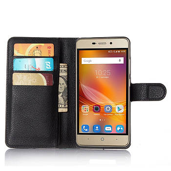 Чохол-книжка Litchie Wallet для ZTE Blade X3 Чорний