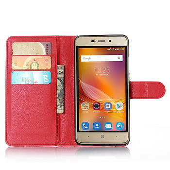 Чохол-книжка Litchie Wallet для ZTE Blade X3 Червоний