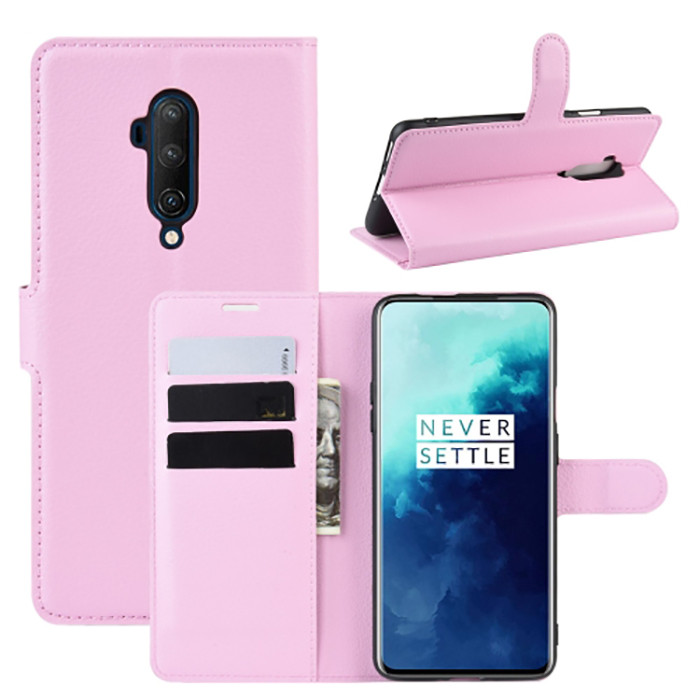 Чохол-книжка Litchie Wallet для OnePlus 7T Pro Pink