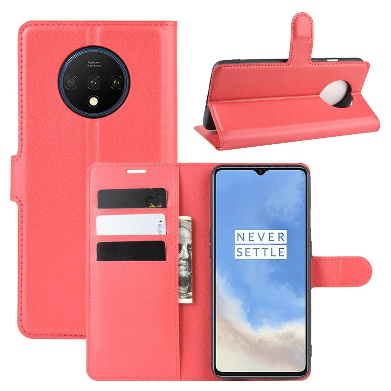 Чохол-книжка Litchie Wallet для OnePlus 7T Red