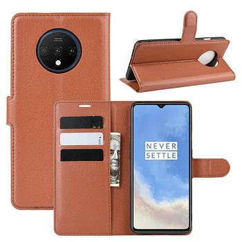 Чохол-книжка Litchie Wallet для OnePlus 7T Brown