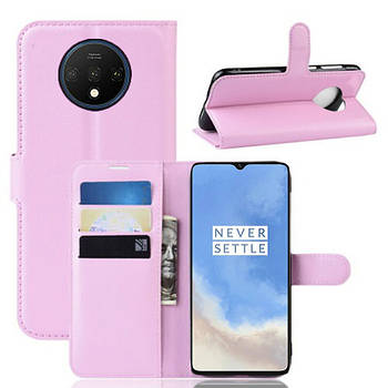 Чохол-книжка Litchie Wallet для OnePlus 7T Pink