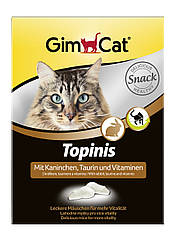 Вітаміни Gimcat Topinis Rabbit для кішок з кроликом, 190 шт