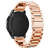 Металевий ремінець Primo для годинника Samsung Gear S3 Classic SM-R770/Frontier RM-760 - Rose Gold, фото 3