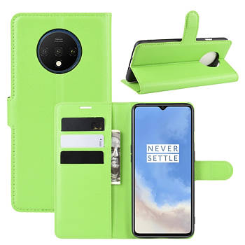 Чохол-книжка Litchie Wallet для OnePlus 7T Green