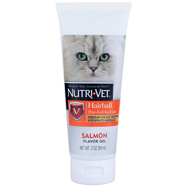 Гель Nutri-Vet Hairball Paw-Gel для кішок, виведення грудочок вовни, 89 мл