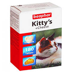 Кормова добавка Beaphar Kitty's + Cheese для кішок, 180 таб