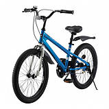 Дитячий двоколісний велосипед RoyalBaby Freestyle 20 дюймів, синій. Для дітей 7-12 років, фото 3