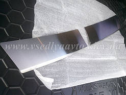 Накладка на бампер з загином для Renault Sandero II з 2012 р. (Nataniko)