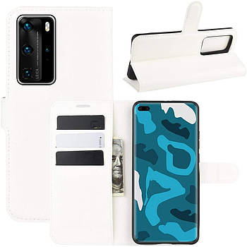 Чохол-книжка Litchie Wallet для Huawei P40 Pro White