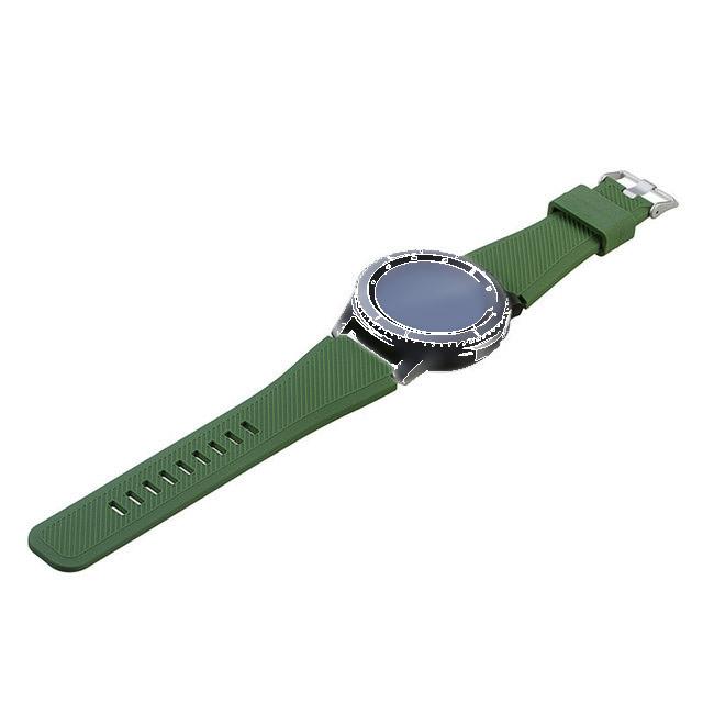 Силіконовий ремінець для годинника Samsung Galaxy Watch 46 mm SM-R800 - Army Green, фото 1