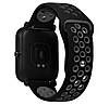 Спортивний ремінець Primo Perfor Sport для годинника Xiaomi Amazfit Bip / Bip Lite/ Amazfit GTS - Black&Grey, фото 3
