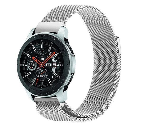 Міланський сітчастий ремінець для годинника Samsung Galaxy Watch 46 mm (SM-R800) - Silver, фото 1