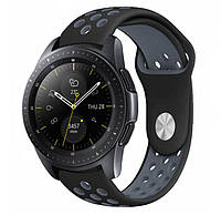 Спортивный ремешок Primo Perfor Sport для часов Samsung Galaxy Watch 42 mm (SM-R810) - Black&Grey