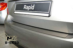 Накладки на бампер для SKODA Rapid liftback з 2013 р. (NataNiko)
