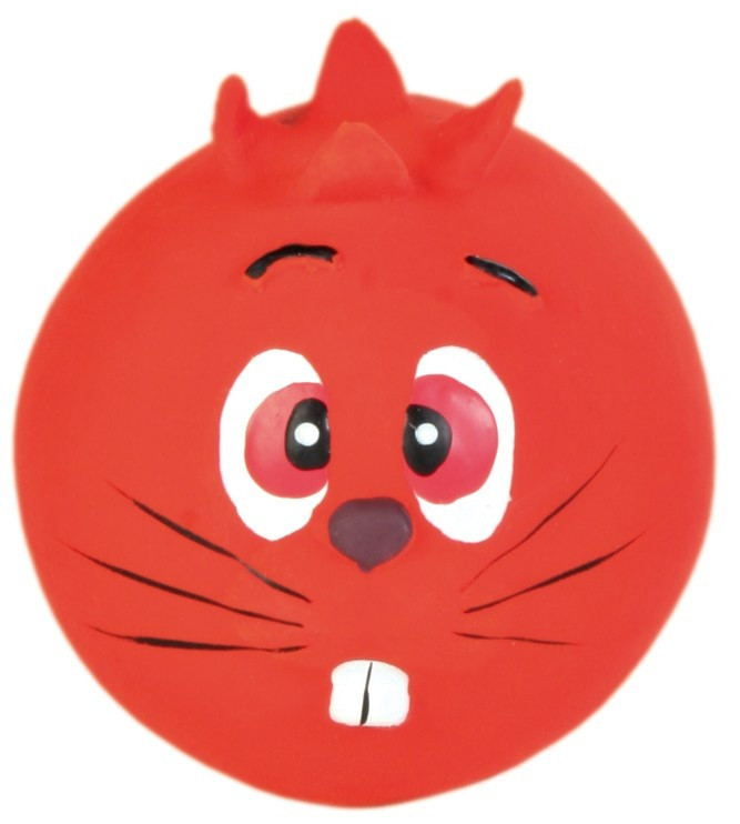 М'яч Trixie Face Toy Ball для собак латексний, з пискавкою, 6 см