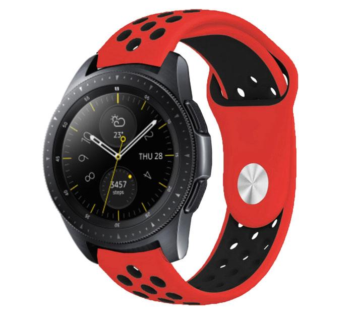 Спортивний ремінець Primo Perfor Sport годинника для Samsung Galaxy Watch 42 mm (SM-R810) - Red&Black, фото 1