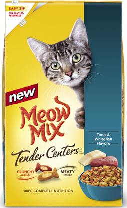 Meow Mix Tender Center Tuna & Whitefish (Мяу Мікс Тендер сентер) корм для дорослих кішок 6,12 кг