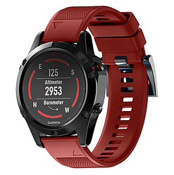 Силіконовий ремінець Primo для годинника Garmin Fenix 3 / 3HR / Fenix 5X / 6X - Red