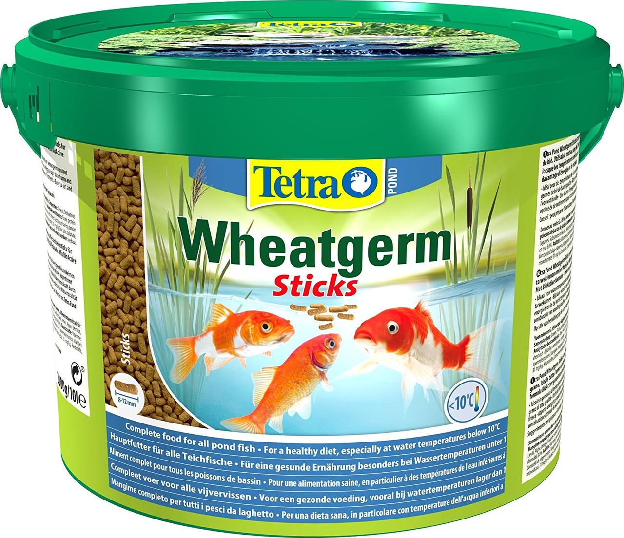 Тetra Pond Wheatgerm Sticks корм для ставкових риб полегшений в паличках, 10 л