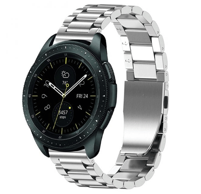 Металевий ремінець Primo для годинника Samsung Galaxy Watch 42 mm (SM-R810) - Silver, фото 1