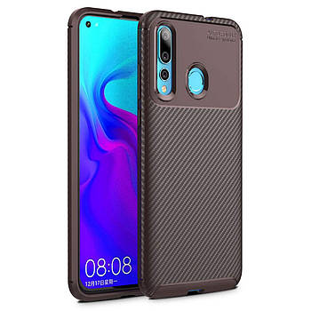 Чохол Carbon Case Huawei Nova 4 Коричневий