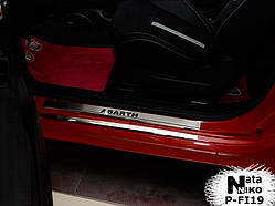 Захист порогів - накладки на пороги Fiat Abarth 500 з 2008 р. (Premium)