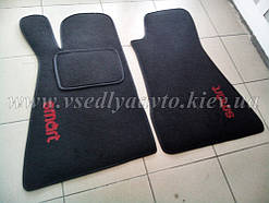 Текстильні (ворсисті) Килимки в салон SMART 452 Roadster (чорні)