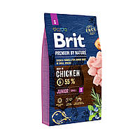 Сухой корм Brit Premium Junior S для щенков и молодых собак мелких пород со вкусом курицы 1 кг