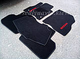 Ворсові килимки в салон Nissan Leaf (Чорні), фото 4