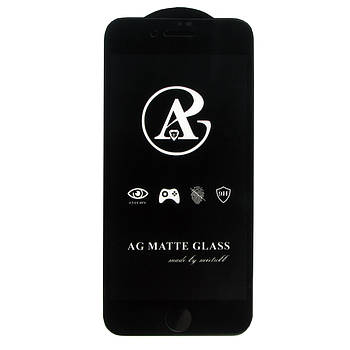 Захисне скло матове AG Matte Full Glue для Apple iPhone 7 Plus / iPhone 8 Plus Чорний